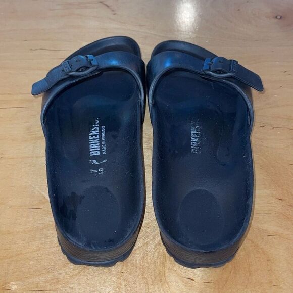 Birkenstock Womens Madrid EVA Adjustable‎ Strap Slip On Sandals Black Size 40 - Picture 4 of 6